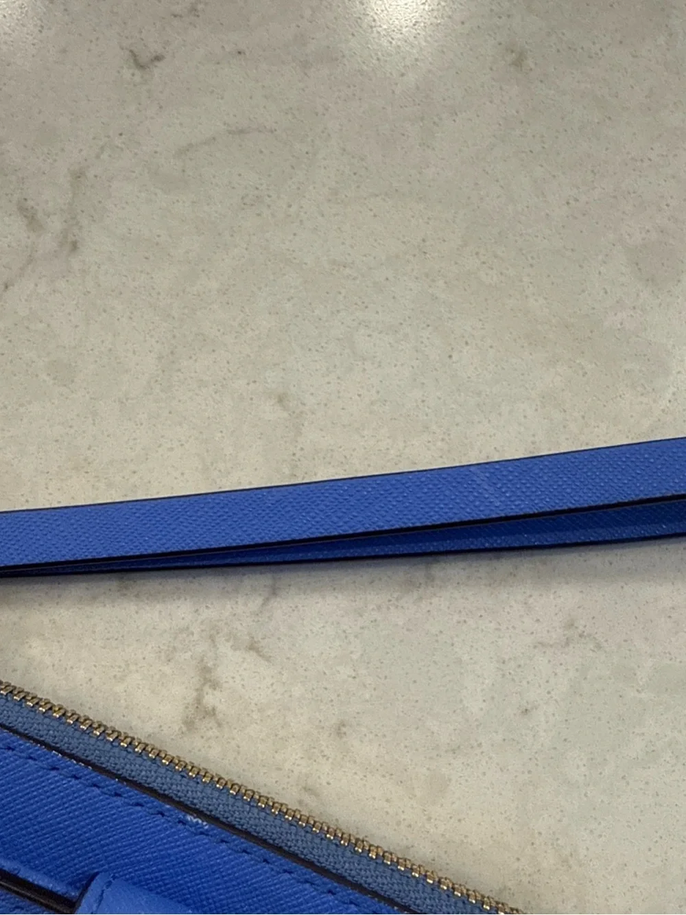 kate spade cobalt blue wristlet wallet with strap - Picture 5 of 7